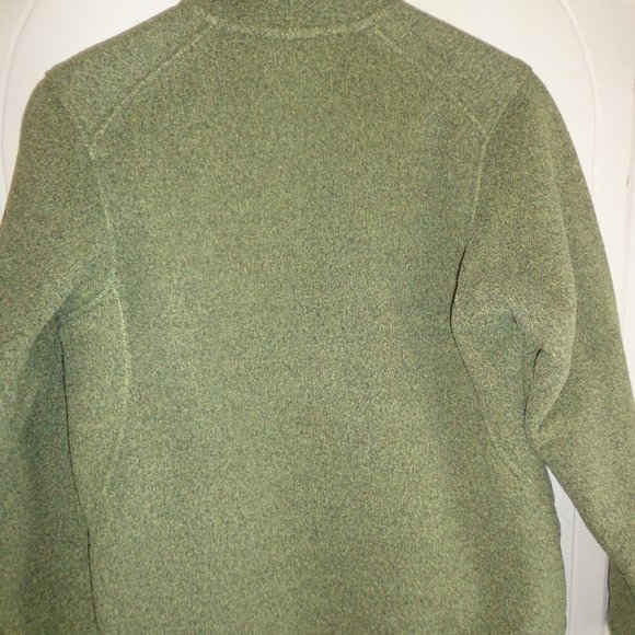 REI Fleece Jacket S 2-Tone Green Mock Collar Zip Closure - Picture 2 of 14